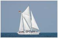 Spreizgaffelketsch Wappen von Ueckermünde