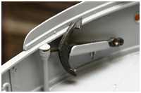 der Anker in der Halterung