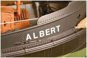 Rumpf des Dampfschlepper Albert 1