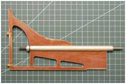 das Stevenrohr ist eingepasst und verklebt