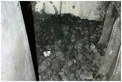 Ein Blick in einen Kohlebunker