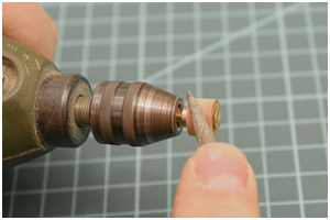 die Nabe des Steuerrades wird angefertigt