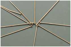 Stecknadeln sind nur bedingt geeignet