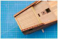 Hüttendeck beplankt