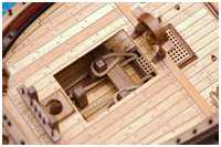 Ankerkabel auf der Beting belegt