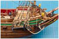 Stb-Anker auf der Rüste verzurrt