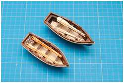 zweites kleineres Beiboot gefertigt