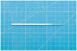 das Blatt wurde abgeflacht