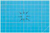 Augen aufgebogen, Ringe eingehakt und wieder zugebogen