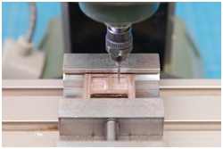 Ausfräsen der Öffnung für die Fächertüren