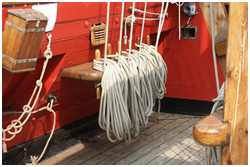 Sockelleiste bei der Fregatte Shtandart