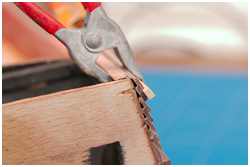 Klinkerung im Bereich der H&uuml;tte