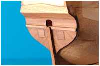 das Heck ist beplankt