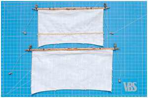 Fock- und Großsegel