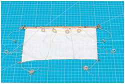 laufendes Gut an den Untersegeln