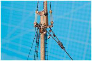 Gordingblöcke am Stagauge