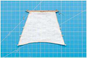 angebändseltes Bramsegel