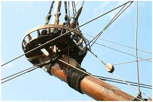 Sprietmast der Fregatte Shtandart