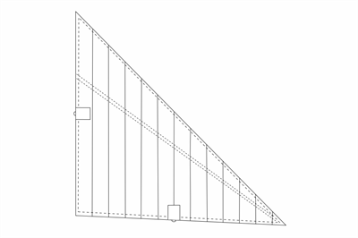 Segelschablone Besansegel