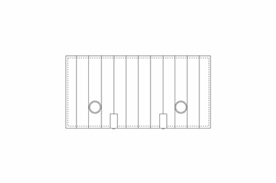 Seglschablone Blinde