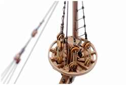 Talje zum Steifsetzen des Vorbramstengestags