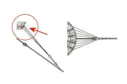 Variante der Hahnepoten (Bild: Modellbau von Schiffen des 16./17. Jahrhunderts, Rolf Hoeckel)
