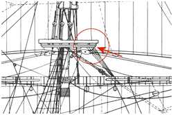 Variante der Hahnepoten (Bild: Hoeckel-Plan aus dem Buch Risse von Schiffen des 16./17. Jahrhunderts)