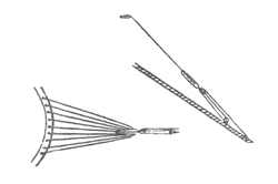 Verlauf der Hahnepotleine (Bild: Das Jahrhundert des Sprietsegels, Autor R. C. Anderson)