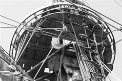 Hahnepoten an der Fregatte Shtandart