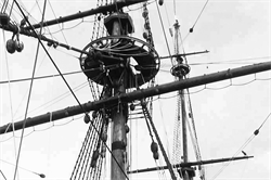 Hahnepoten an der Fregatte Shtandart