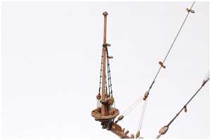 Webeleinen am Sprietmast