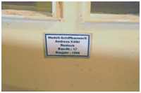 Werftschild der Modellbauwerft