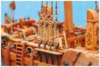 steifgesetzte Wanten und Pardunen