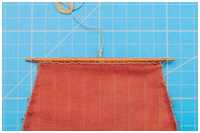 Segel mit Marlschlag angeschlagen