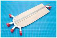 Aufkleben der Decksplanken