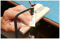 Ankerrohlinge aus Messing aussägen