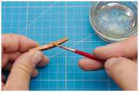 Bolzen werden brüniert