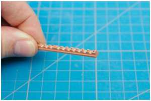 Bohrungen für die Geländerstützen