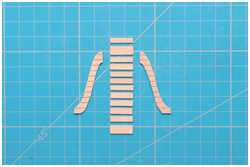Fräsen den Wanten und Stufenbretter