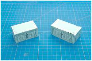 Pappmodelle des Oberlichts