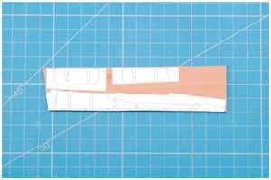 Einzelteile des Ruders