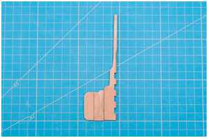 zusammengeklebtes Ruder