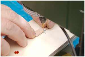 Bearbeitung des Rüstbretts