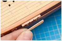 Haltestifte zum Fixieren der Rüste