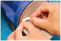 Schleifen der Treppenbögen