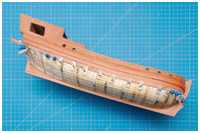 Beplankung bis zur Kimm