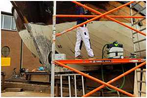 Bodenbeplankung der Statenjacht Fredericus (Bild: Statenjacht Utrecht)