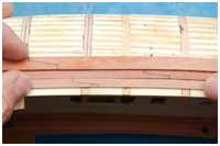 Plankengang &uuml;ber die hohe Kante biegen