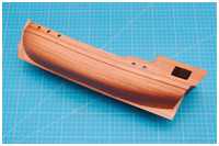 der Rumpf ist komplett geschliffen