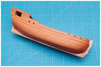 der Rumpf ist komplett geschliffen